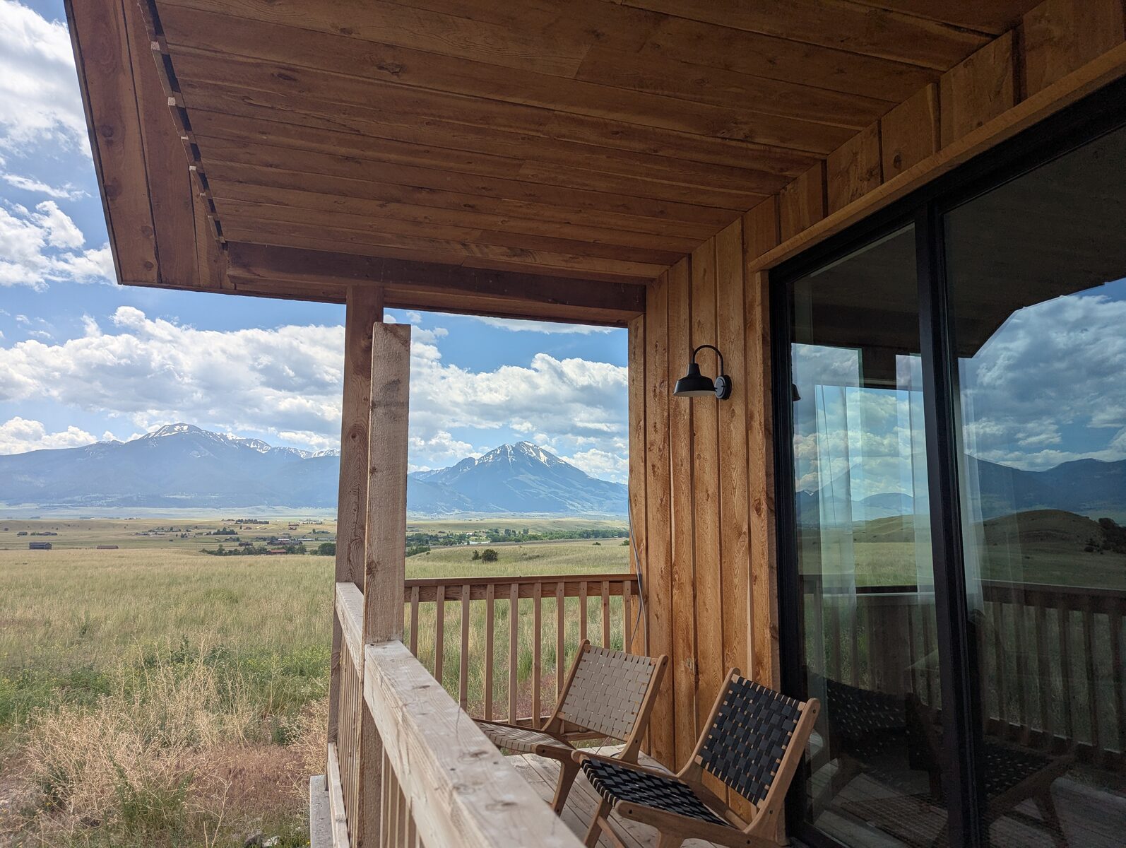Porch with mountain view