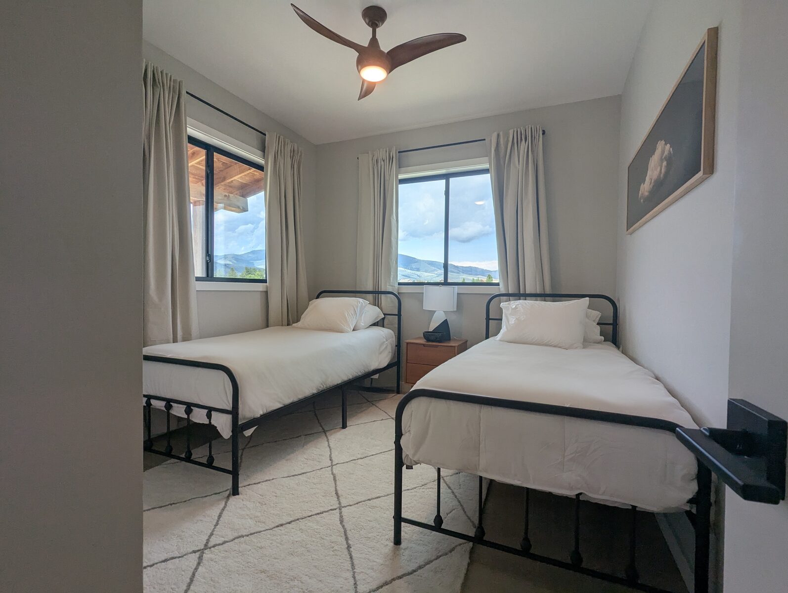 Cabin 12 twin bedroom