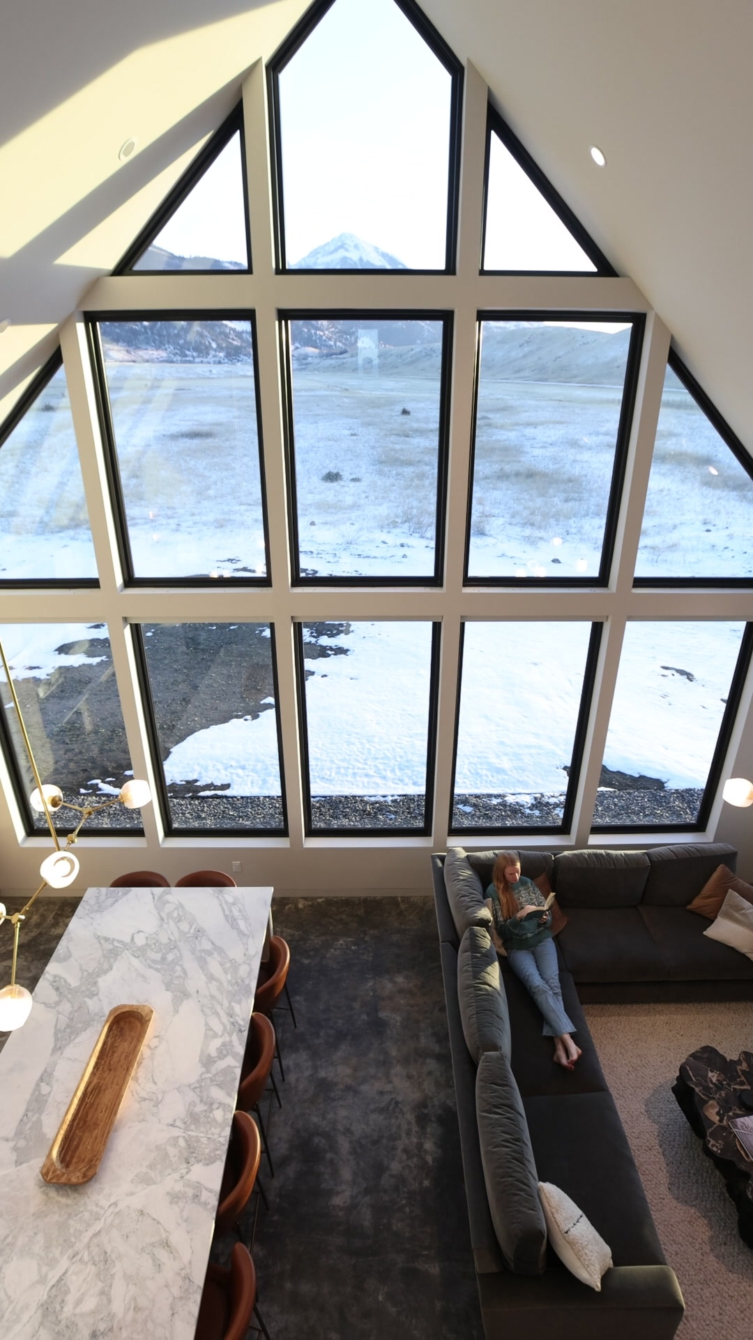Loft view down to living area