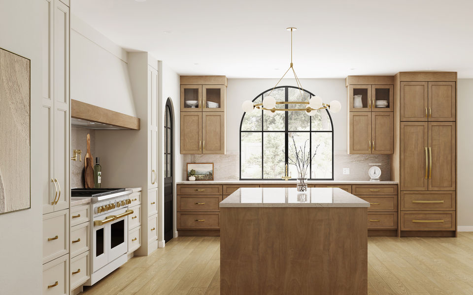 Kitchen with custom cabinetry
